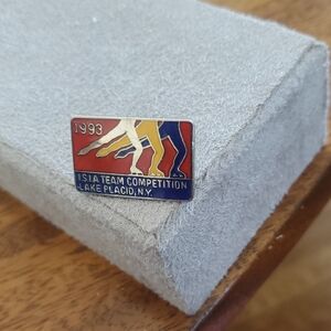 1993 ISIA Team Competition Pin - Red, Yellow, Blue
